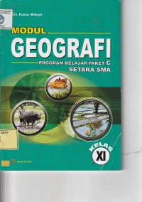 Modul Geografi XI : Program Belajar Paket C Setara SMA Kelas XI